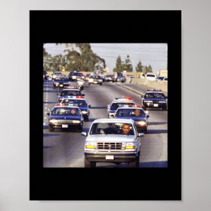 Trump och jd Vance in Cop Cars Chasing down Obama Poster