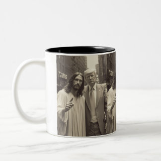 Trump och Jesus mugg