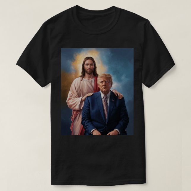 Trump och Jesus T Shirt (Design framsida)