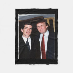Trump och Jfk Anonymous Fleecefilt