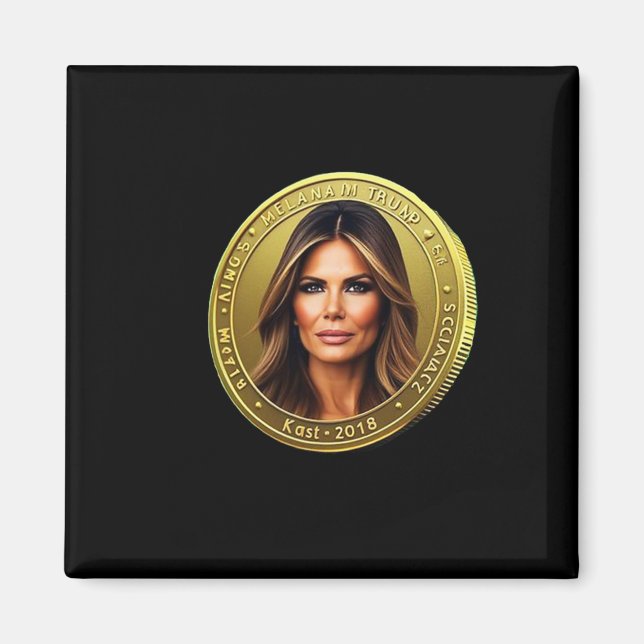 Trump och Melania valuta lanserar Meme Coin Trum Magnet (Framsidan)