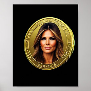 Trump och Melania Valuta Lanserar Meme Coin Trum Poster
