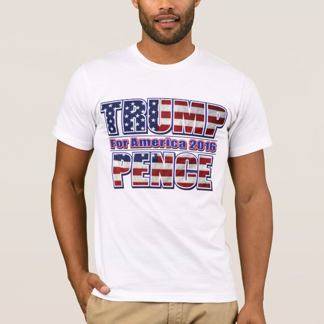Trump och pence 2016 tee shirt (Framsida)