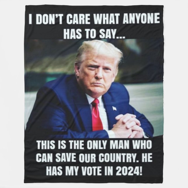 TRUMP och VALET Fleecefilt (Framsidan)