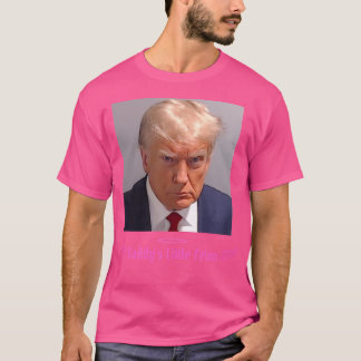 Trump Officiell Mugshot Pappor Little Felon T Shirt