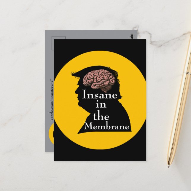 Trump/ogenomtänkt vykort (Fram/Back In Situ)