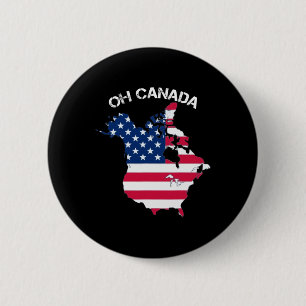 Trump Oh Canada! Nordamerika Karta med amerikanska Knapp