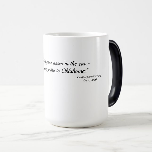 Trump@Oklahoma-mugg Magisk Mugg (Framsida höger)