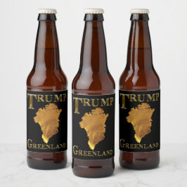 TRUMP ÖLFLASKA ETIKETT