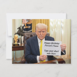 Trump önskar glad födelsedag eller evenemang  vykort
