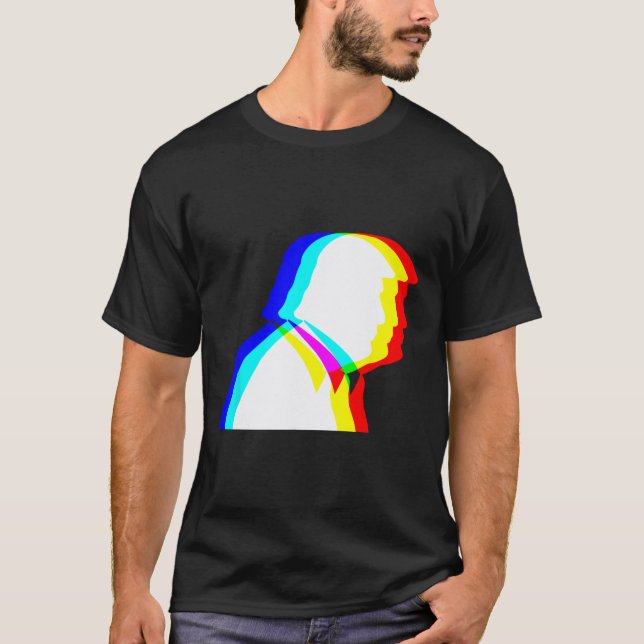 Trump Optisk Illusion Edm  T Shirt (Framsida)