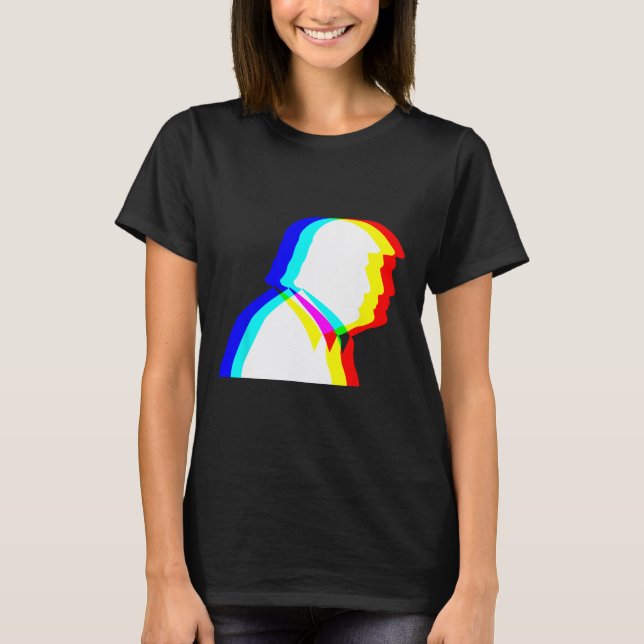 Trump Optisk Illusion Edm  T Shirt (Framsida)