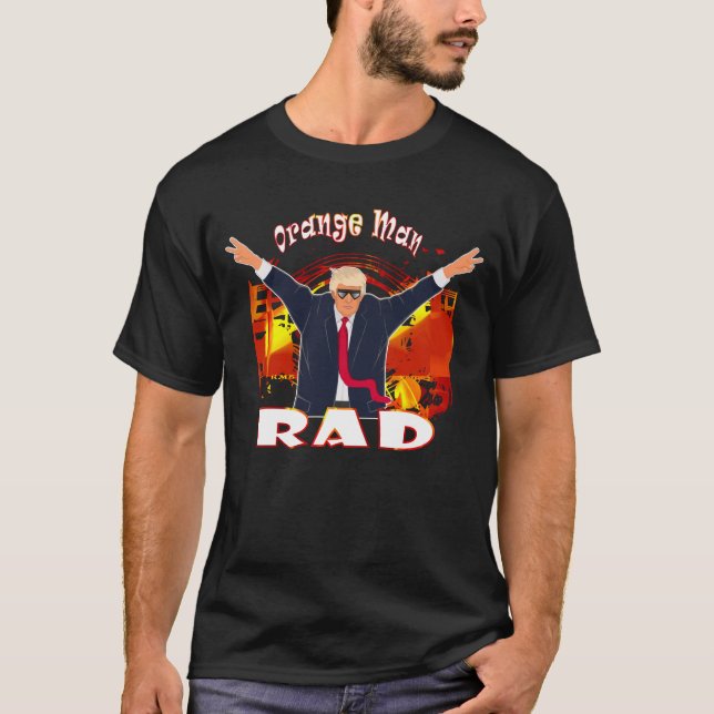 Trump Orange Man Rad Pro Trump T Shirt (Framsida)