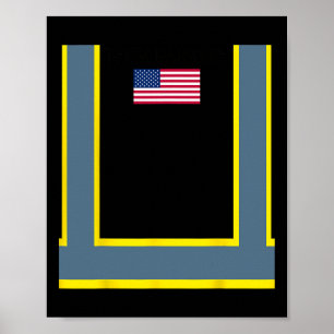 Trump Orange Vest Gör Garbyge Underbar igen lustig Poster