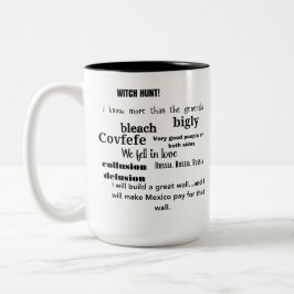 Trump Ord Cloud Typography Två-Tonad Mugg