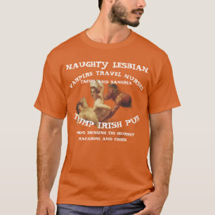 TRUMP OTILLÅTNA LESBISKA VAMPYRNÄRSKOR TACOS T SHIRT