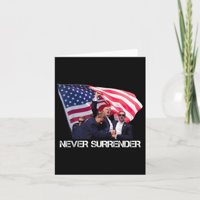 Trump överlämnar aldrig kontrakt kort (Framsida)