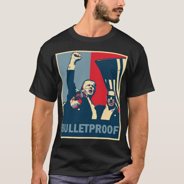 Trump Överlever mord T Shirt (Framsida)