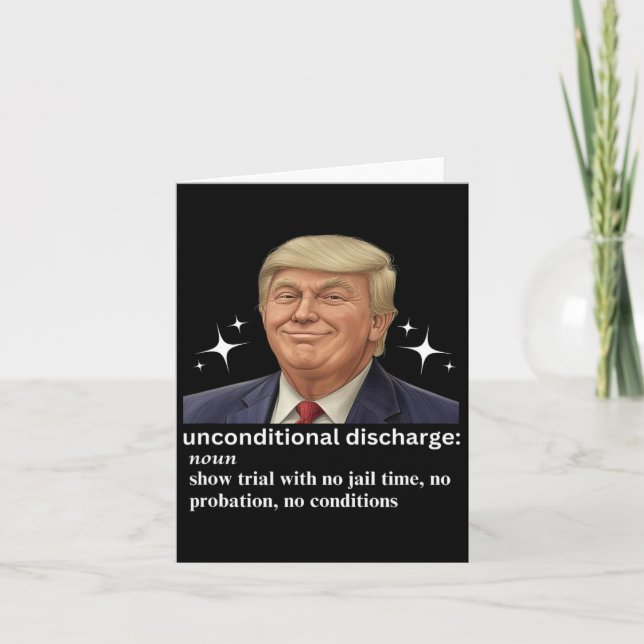 Trump Ovillkorlig utsändning av straff Polis S Kort (Framsida)