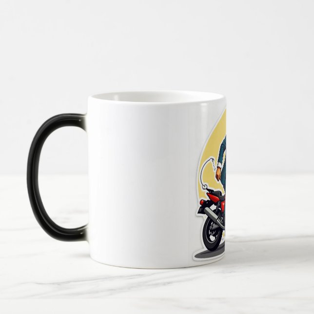 Trump på en Hog | Trump Gift Classic Mugg, 11 oz Magisk Mugg (Vänster)