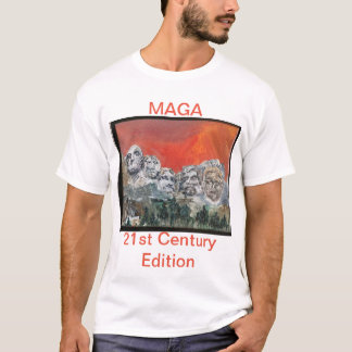 Trump på Mt Rushmore T-Shirt