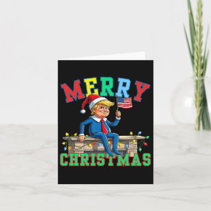 Trump på Shelf Funny God jul Elf Family Morsa Kort