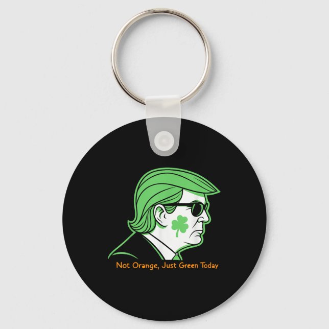 Trump på St. Paddyns dag - Shamrocks, Tur&amp; Nyckelring (Framsida)