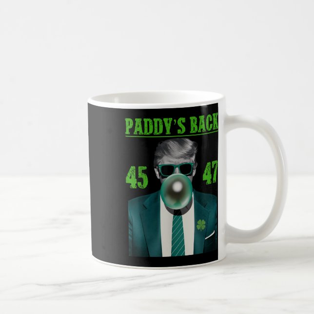 Trump Paddys back Design - Lustigt Trump St Kaffemugg (Höger)