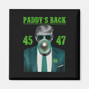 Trump Paddys back Design - Lustigt Trump St Magnet