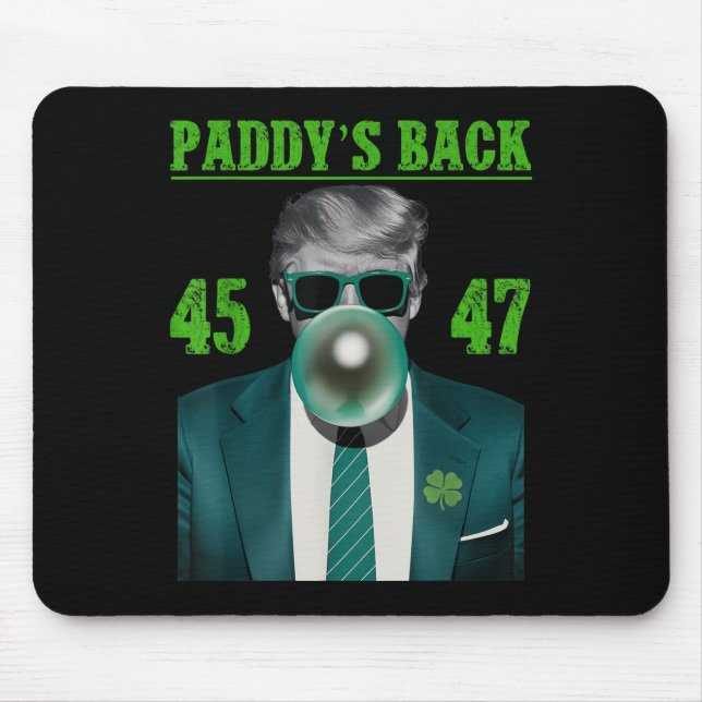 Trump Paddys back Design - Lustigt Trump St Musmatta (Framsidan)