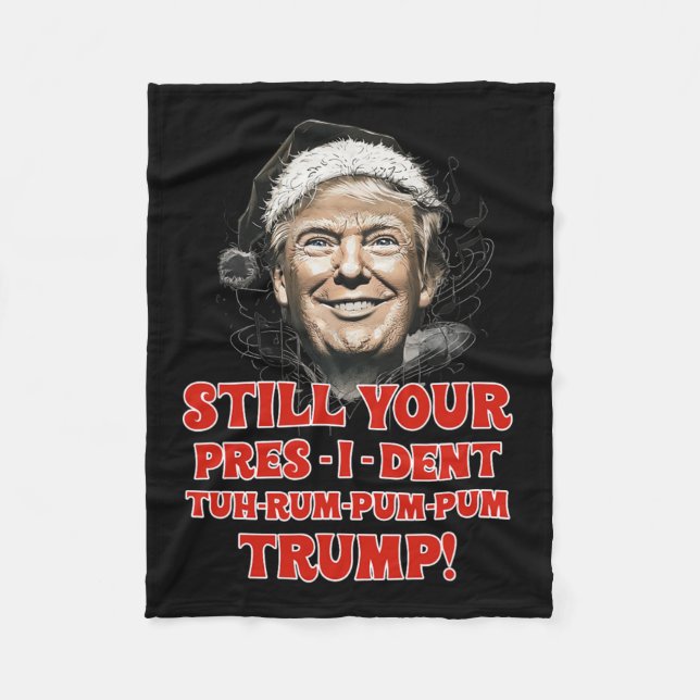 Trump Pajamas Ugly Chris Fleecefilt (Framsidan)