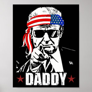 Trump Pappa 2025 Officiell Trump Pappa Rolig Poster
