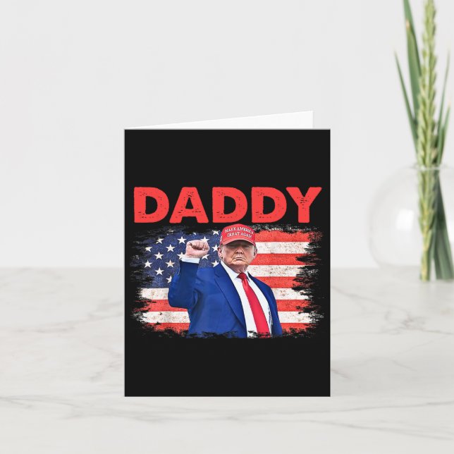 Trump Pappa 2025 President 1 Kort (Framsida)