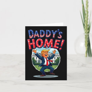 Trump Pappa är hemma Patriotiska Vita huset Kort