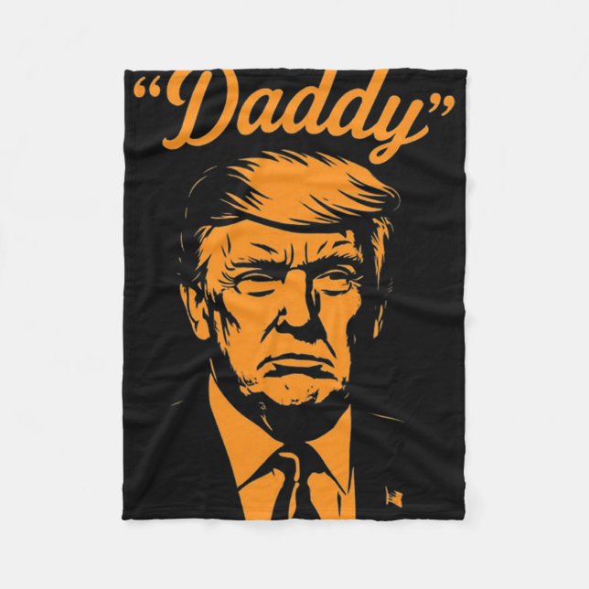 Trump Pappa  Fleecefilt (Framsidan)