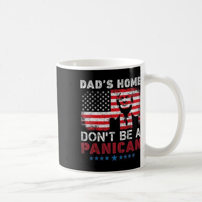 Trump Pappa Hemma är ingen Panican Pappa HemDon Kaffemugg (Höger)