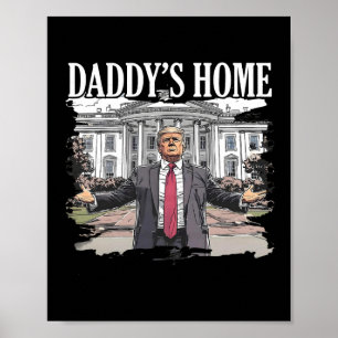 Trump Pappas Hemma Vita Huset 2024 1 Poster