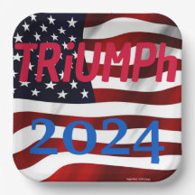 TRUMP Party Tallrikar - "TRiUMPh 2024"