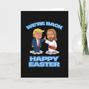 Trump Påsk Jesus Trump Vi är Ck Rolig Påsk Tröja Kort