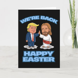 Trump Påsk Jesus Trump Vi är Ck Rolig Påsk Tröja Kort