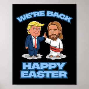 Trump Påsk Jesus Trump Vi är Ck Rolig Påsk Tröja Poster
