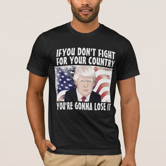 TRUMP PATRIOT-strid T-SHIRTS (Framsida)