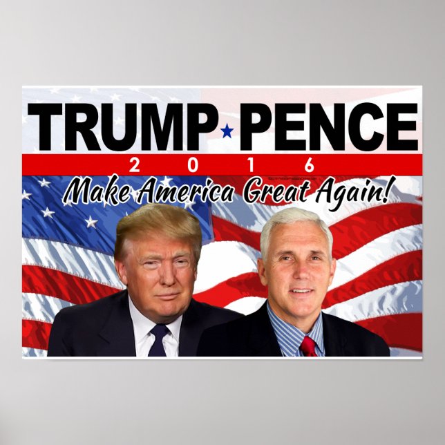 Trump Pence 2016 Photo Poster (Framsidan)