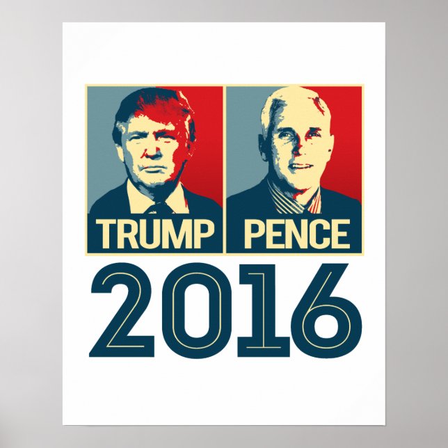 Trump Pence 2016 Poster - - (Framsidan)