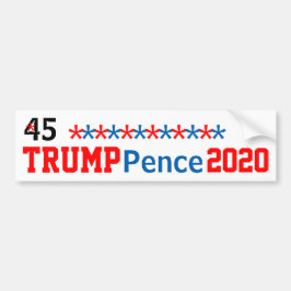Trump Pence 2020 Rött vitt blått Stars EDIT NAMN Bildekal
