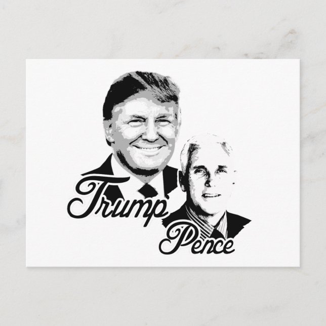 Trump Pence - Busts - - - Vykort (Framsida)