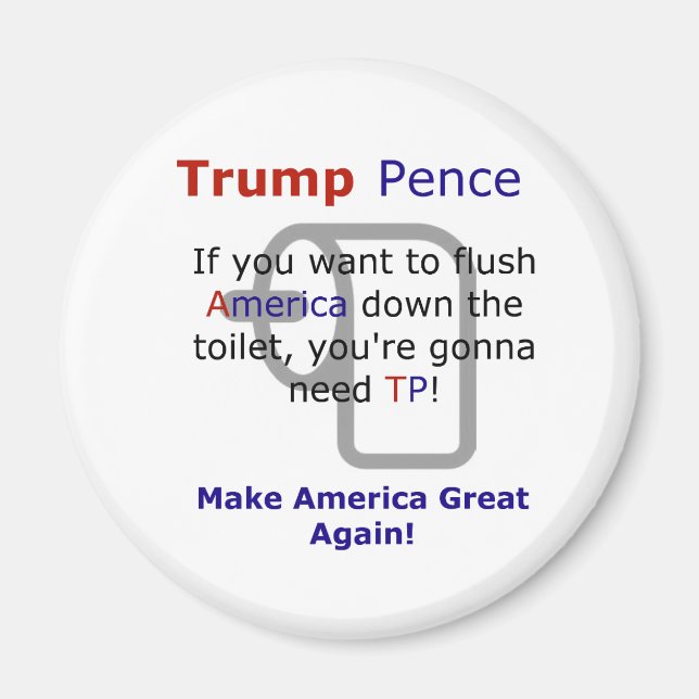 Trump Pence-fonen Meme Val 2016 Magnet (Framsidan)