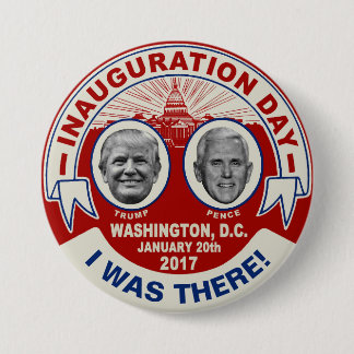 Trump Pence I var där invigningsdagen Souvenir Knapp