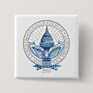 Trump Pence President Inaugural Logotyp Inaugurati Knapp