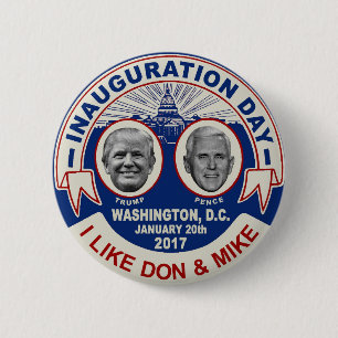 Trump Pence Retro-stil Inaugurationsdags-souvenir Knapp